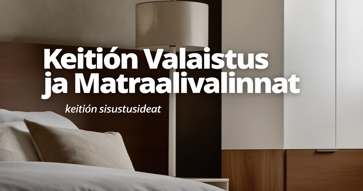 Keittiön Valaistus ja Materiaalivalinnat