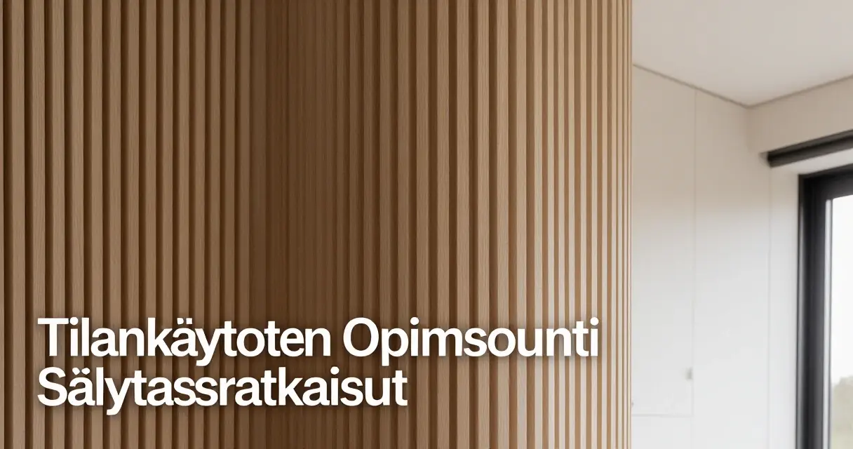 Tilankäytön Optimointi: Säilytysratkaisut